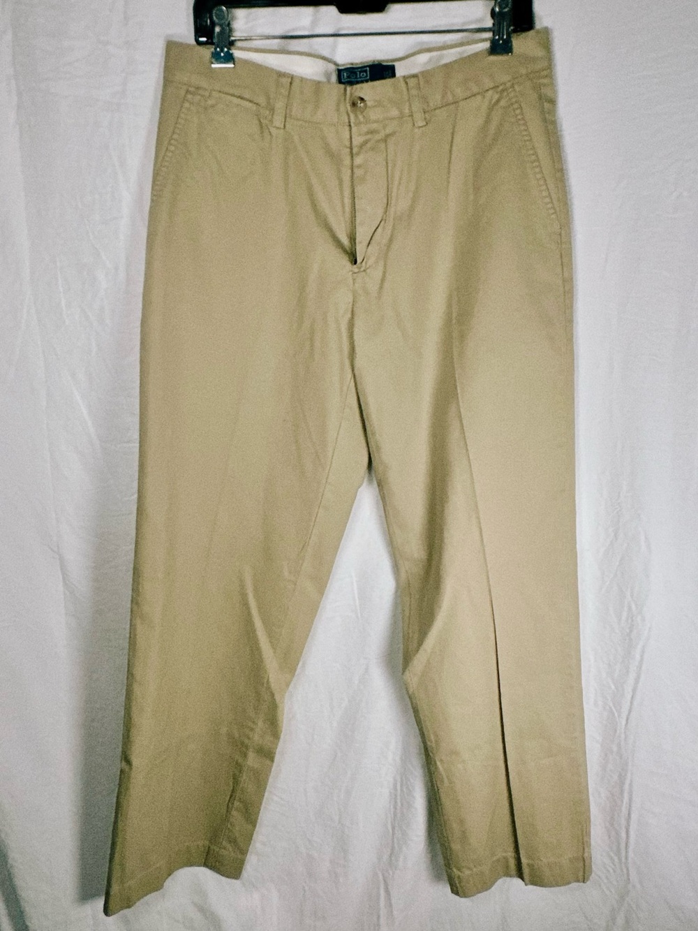 Polo Ralph Lauren Khaki Flat-Front Chino Pants - Beige 32x32
